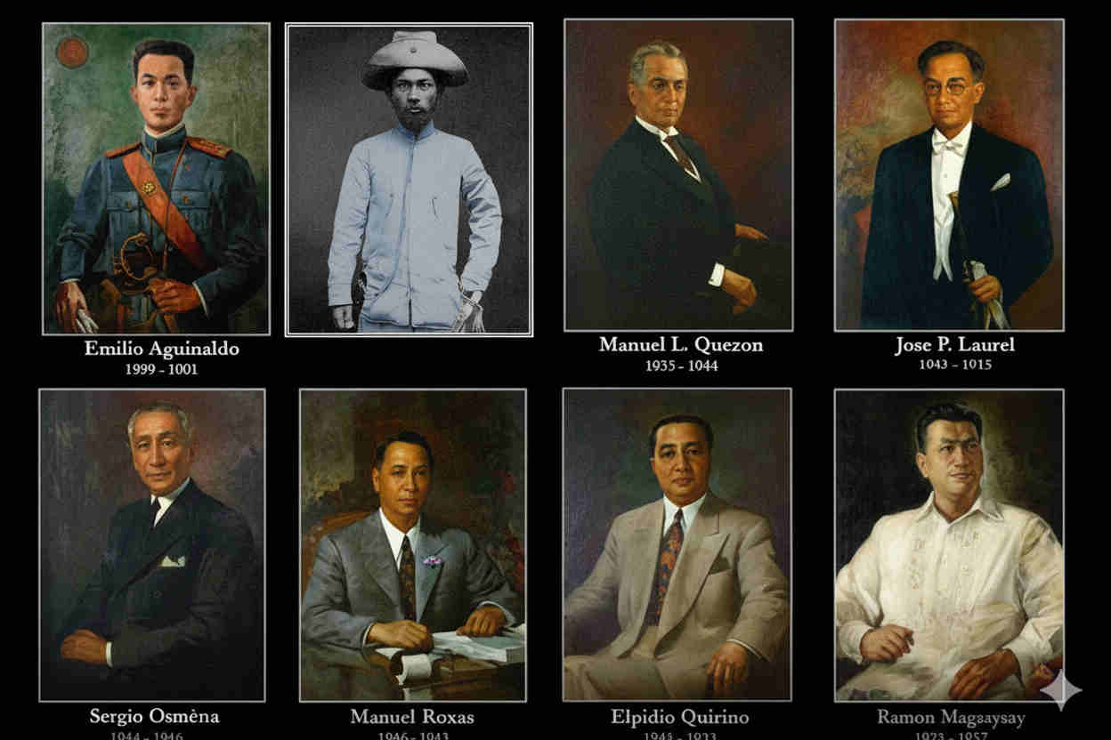 Malvar with the early Presidents of the Philippine Republic