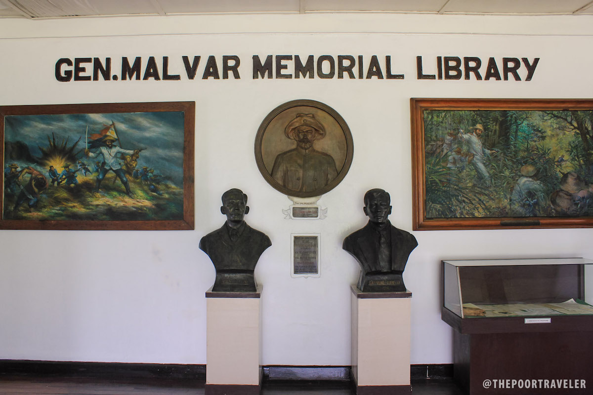 The lobby of the Miguel Malvar Library